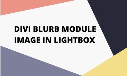 Divi: How to open blurb module image in lightbox?