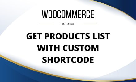 Woocommerce: Get products list with custom shortcode